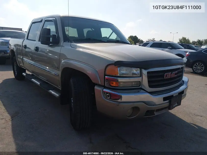 GMC SIERRA 2004, VIN 1GTGK23U84F111000