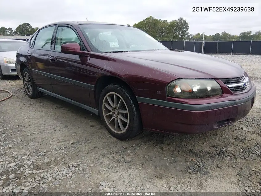 CHEVROLET IMPALA 2004, VIN 2G1WF52EX49239638