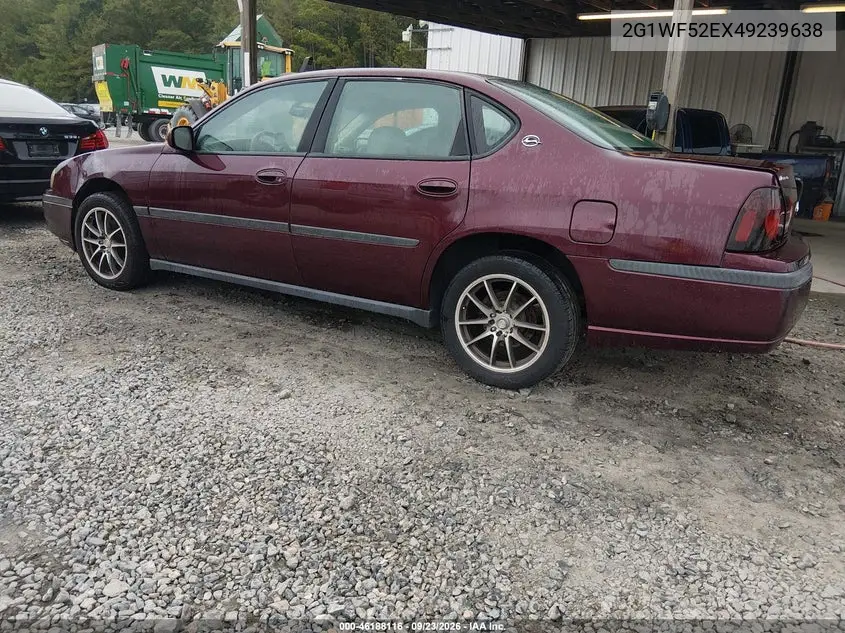 2004 CHEVROLET IMPALA VIN 2G1WF52EX49239638 — фото 3