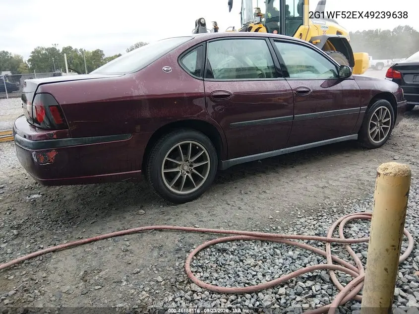 2004 CHEVROLET IMPALA VIN 2G1WF52EX49239638 — фото 4