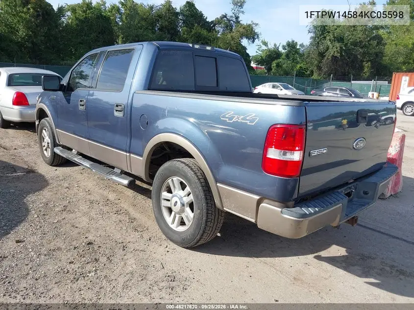 2004 FORD F-150 VIN 1FTPW14584KC05598 — фото 3