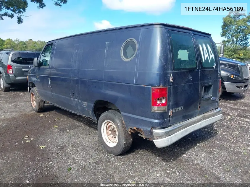 2004 FORD ECONOLINE VIN 1FTNE24L74HA56189 — фото 3