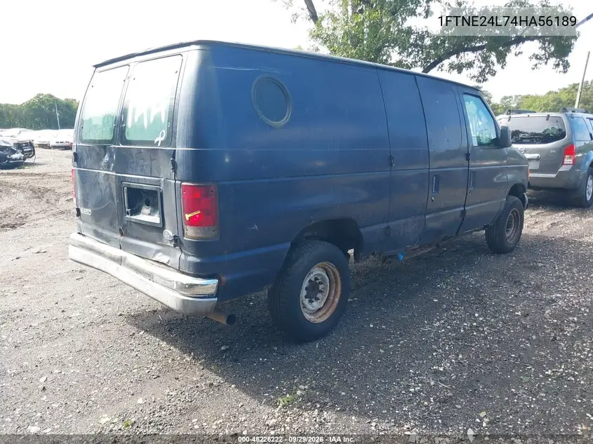 2004 FORD ECONOLINE VIN 1FTNE24L74HA56189 — фото 4