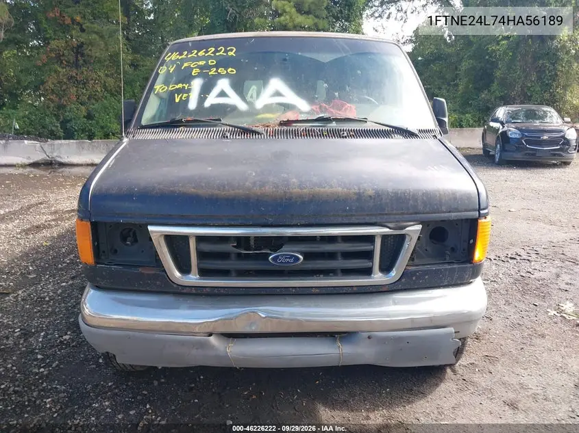 2004 FORD ECONOLINE VIN 1FTNE24L74HA56189 — фото 6