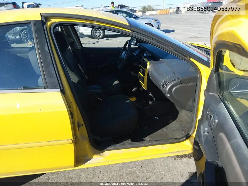 2004 DODGE NEON VIN 1B3ES56C24D587977 — фото 5