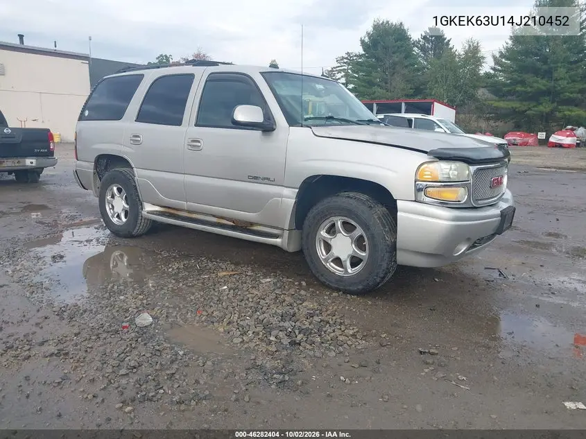 GMC YUKON 2004, VIN 1GKEK63U14J210452