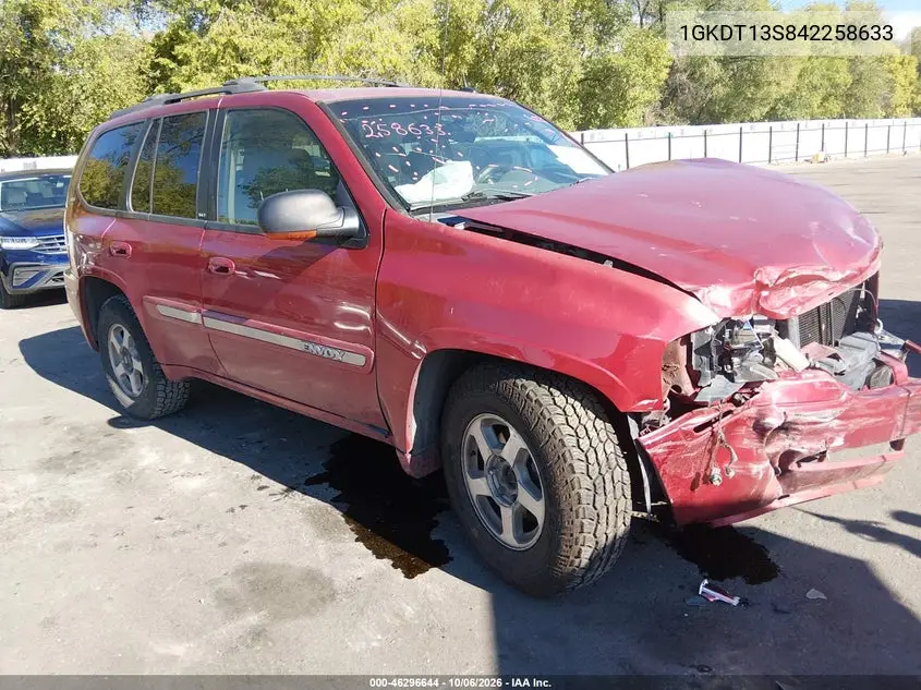 GMC ENVOY 2004, VIN 1GKDT13S842258633