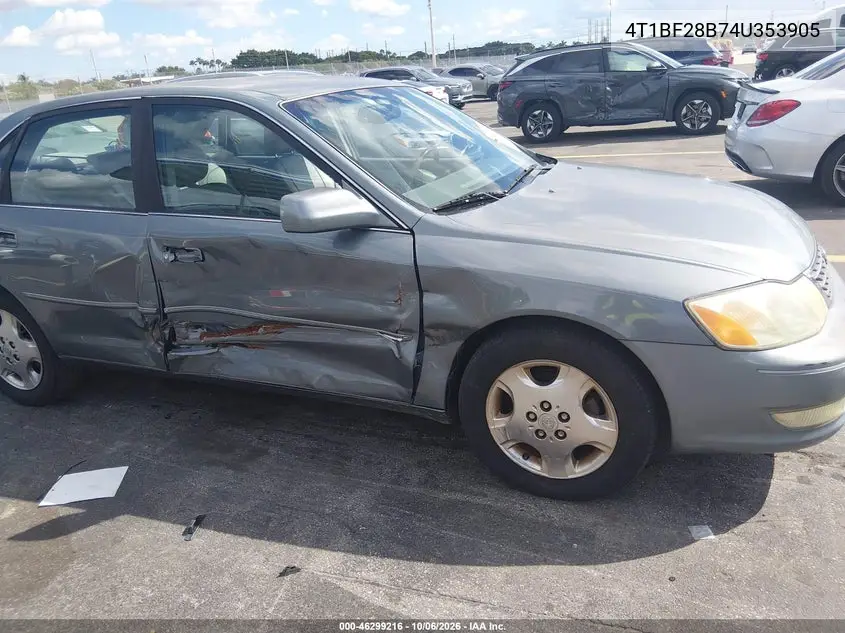 TOYOTA AVALON 2004, VIN 4T1BF28B74U353905