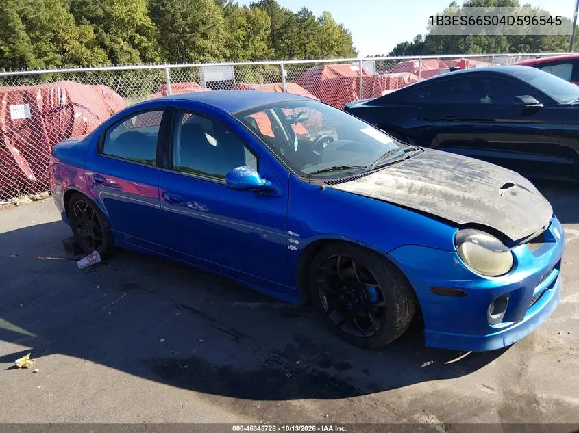 DODGE NEON 2004, VIN 1B3ES66S04D596545