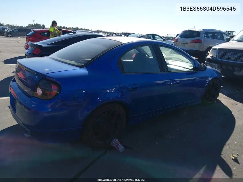 2004 DODGE NEON VIN 1B3ES66S04D596545 — фото 4