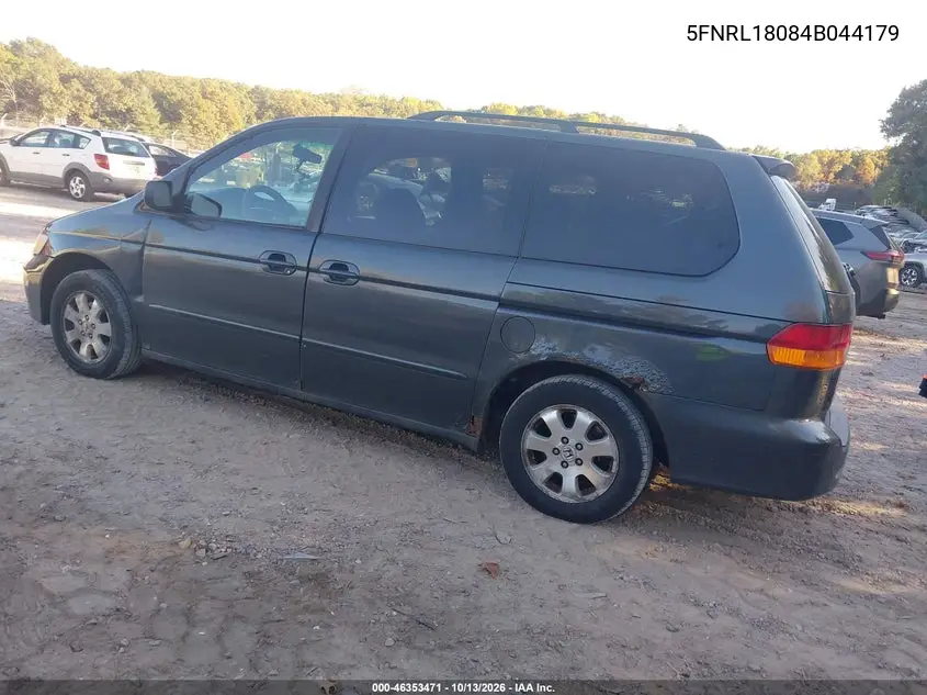 2004 HONDA ODYSSEY VIN 5FNRL18084B044179 — фото 3