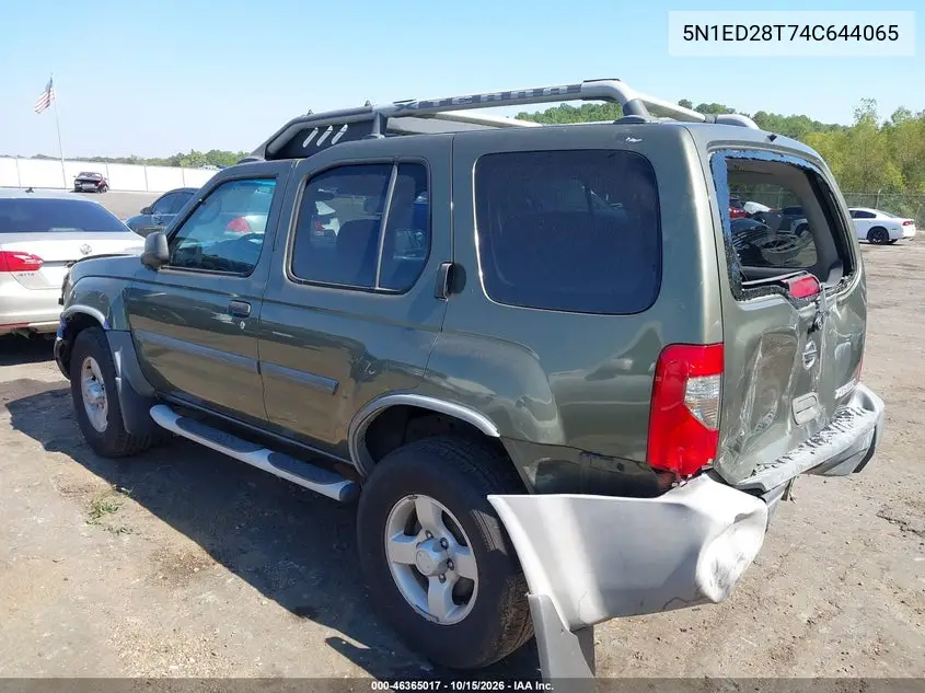 2004 NISSAN XTERRA VIN 5N1ED28T74C644065 — фото 3