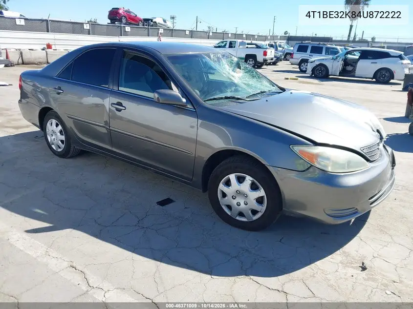 TOYOTA CAMRY 2004, VIN 4T1BE32K84U872222