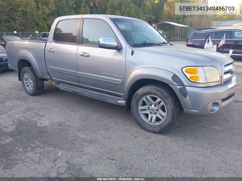 TOYOTA TUNDRA 2004, VIN 5TBET34134S456703