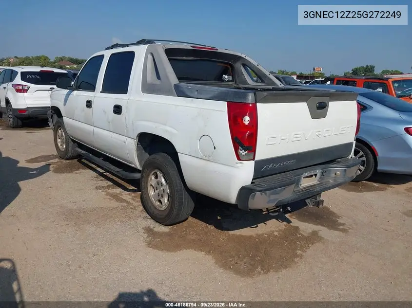 CHEVROLET AVALANCHE 2005, VIN 3GNEC12Z25G272249