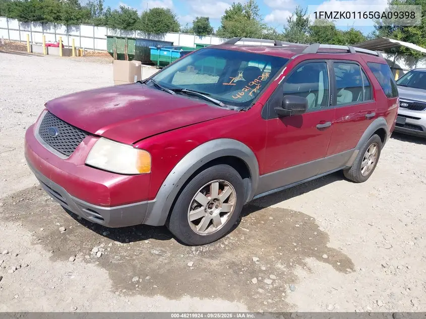 2005 FORD FREESTYLE VIN 1FMZK01165GA09398 — фото 2