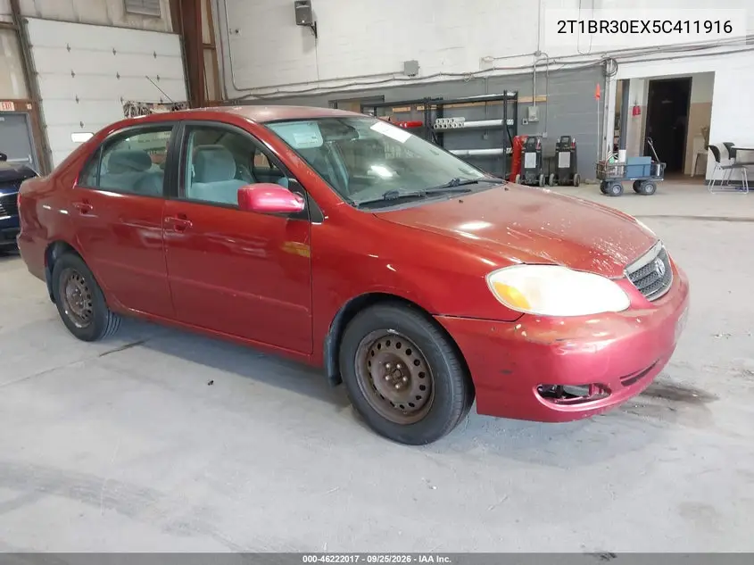 TOYOTA COROLLA 2005, VIN 2T1BR30EX5C411916