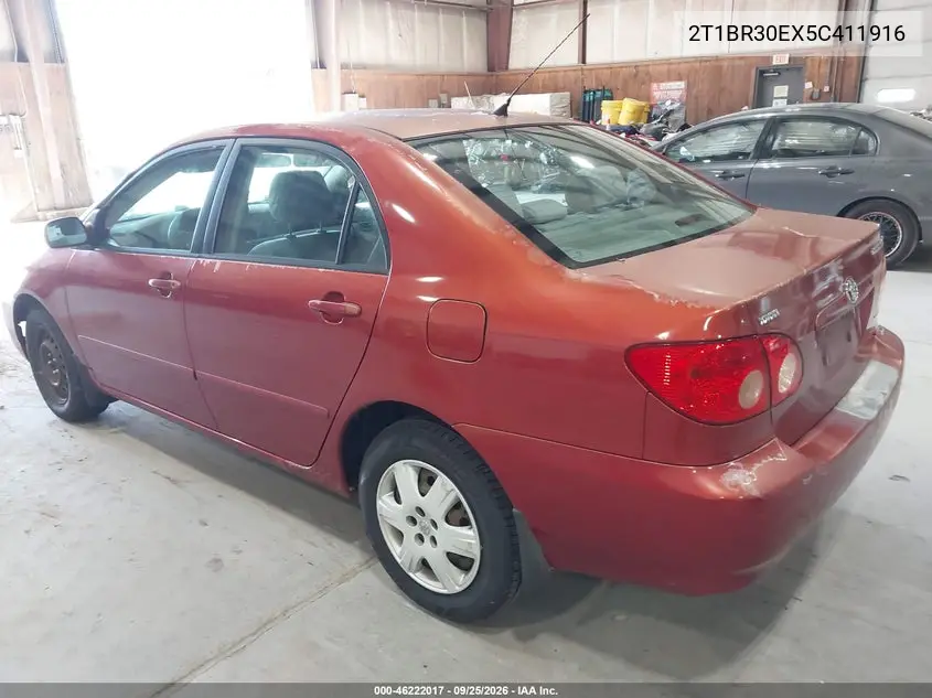 2005 TOYOTA COROLLA VIN 2T1BR30EX5C411916 — фото 3