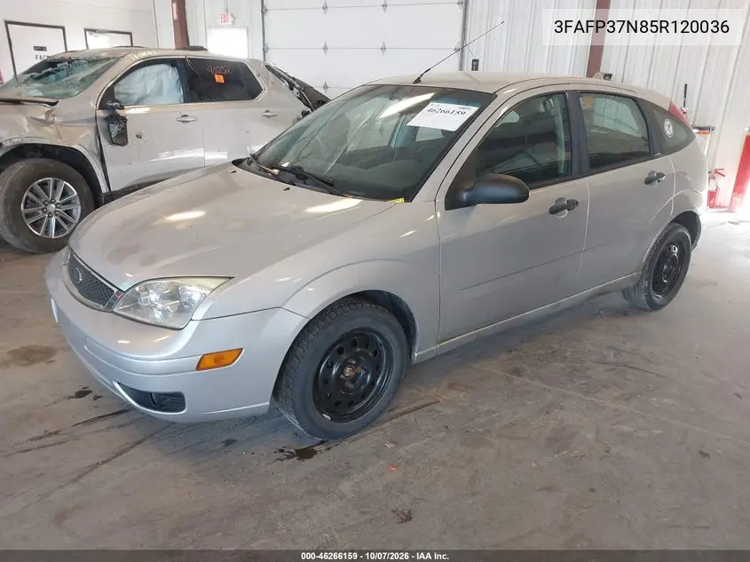 2005 FORD FOCUS VIN 3FAFP37N85R120036 — фото 2