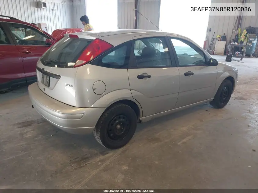 2005 FORD FOCUS VIN 3FAFP37N85R120036 — фото 4