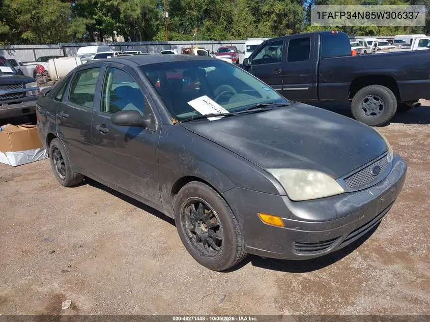 FORD FOCUS 2005, VIN 1FAFP34N85W306337