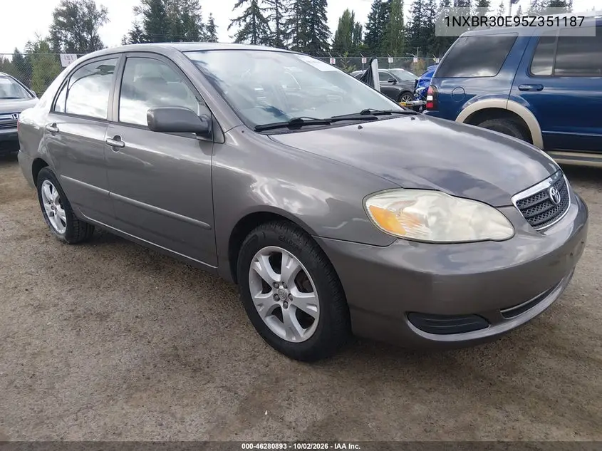 TOYOTA COROLLA 2005, VIN 1NXBR30E95Z351187