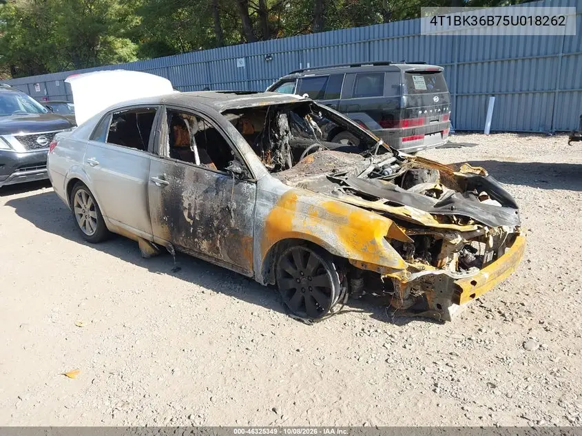 TOYOTA AVALON 2005, VIN 4T1BK36B75U018262