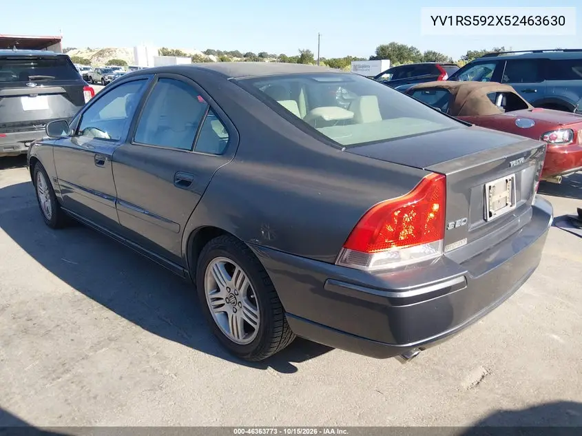 2005 VOLVO S60 VIN YV1RS592X52463630 — фото 3