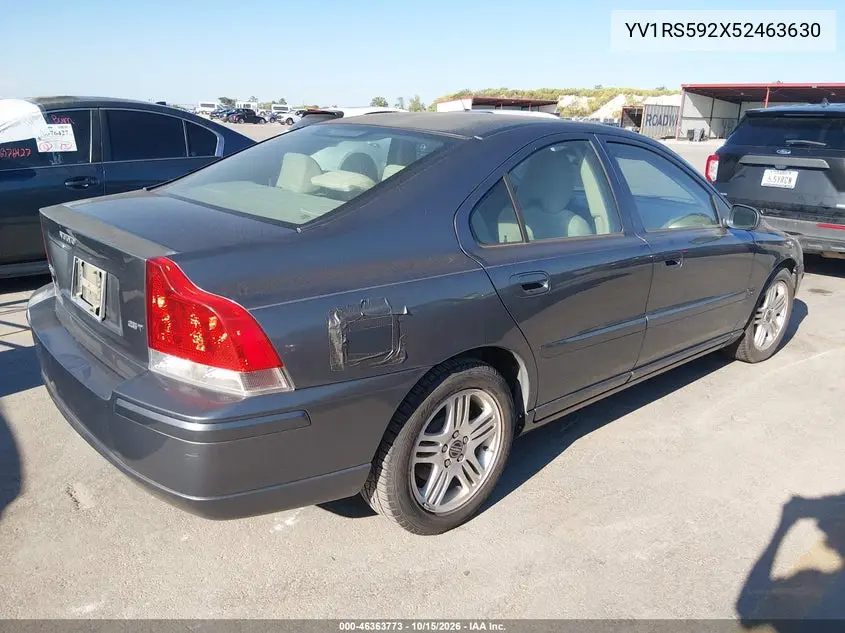 2005 VOLVO S60 VIN YV1RS592X52463630 — фото 4