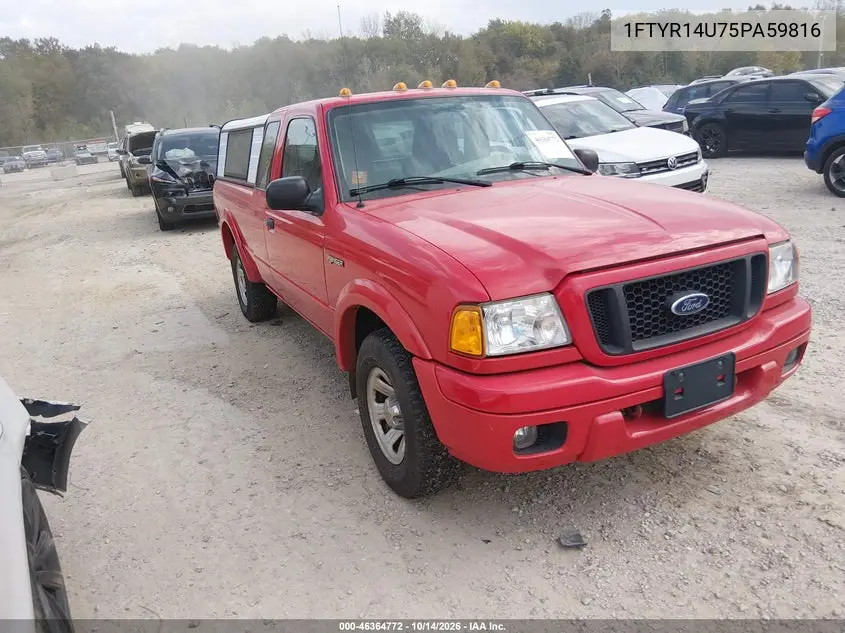 FORD RANGER 2005, VIN 1FTYR14U75PA59816