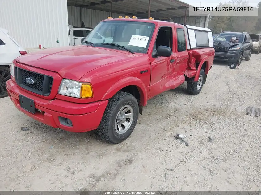 2005 FORD RANGER VIN 1FTYR14U75PA59816 — фото 2