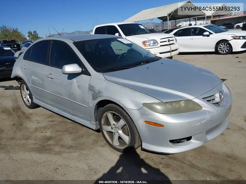 MAZDA 6 2005, VIN 1YVHP84C555M53293