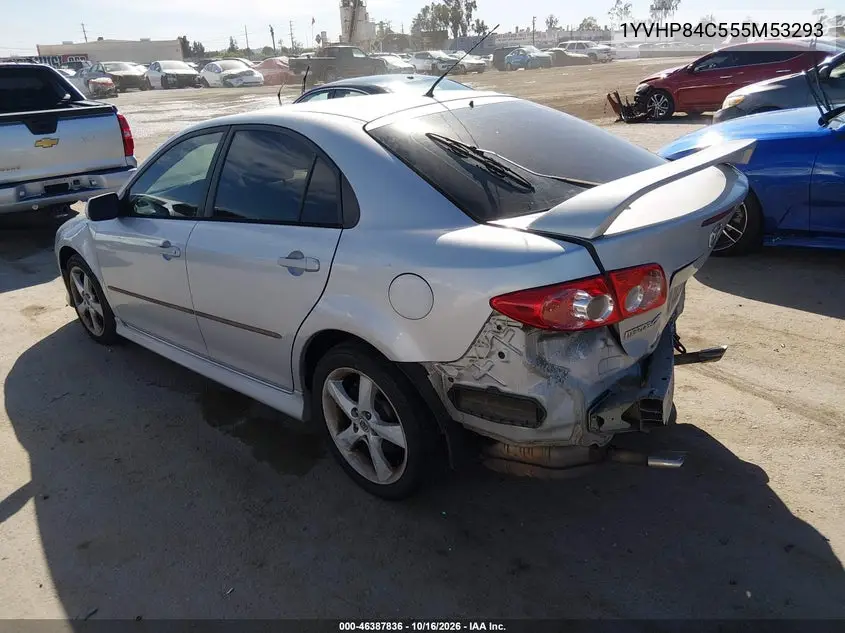 2005 MAZDA 6 VIN 1YVHP84C555M53293 — фото 3