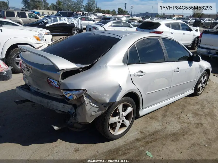 2005 MAZDA 6 VIN 1YVHP84C555M53293 — фото 4