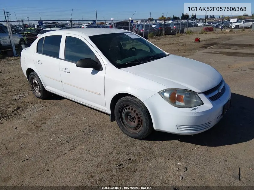 CHEVROLET COBALT 2005, VIN 1G1AK52F057606368