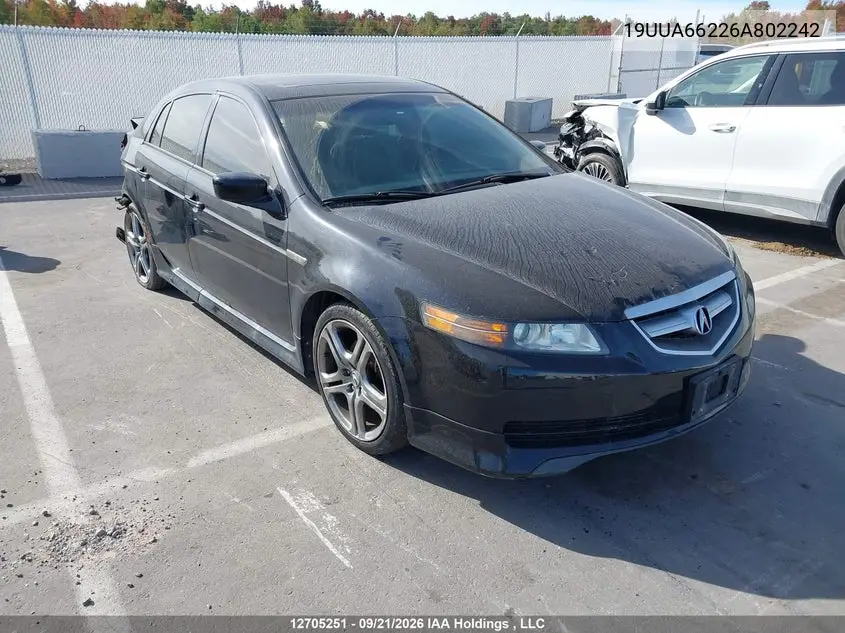 ACURA TL 2006, VIN 19UUA66226A802242