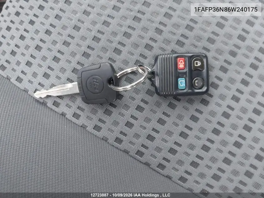 2006 FORD FOCUS VIN 1FAFP36N86W240175 — фото 11