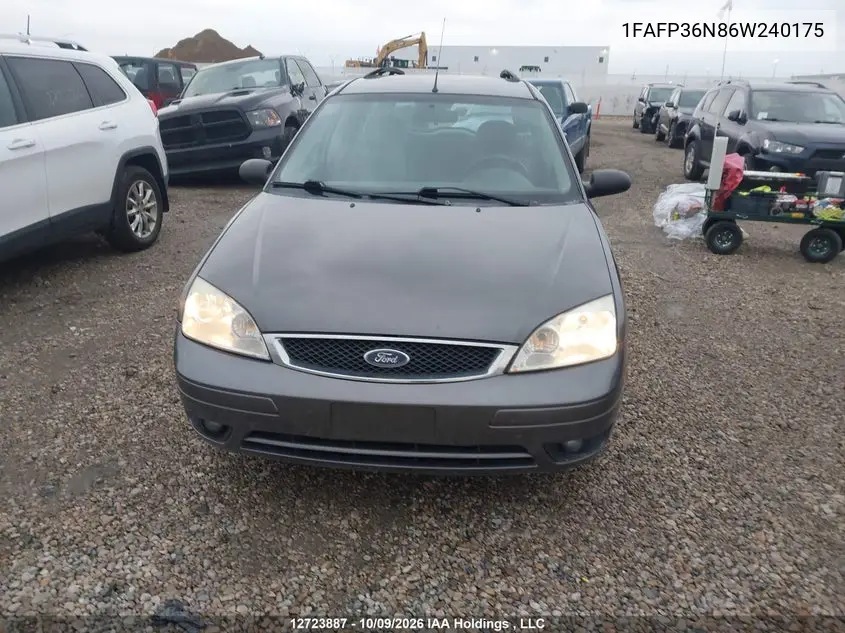 2006 FORD FOCUS VIN 1FAFP36N86W240175 — фото 12