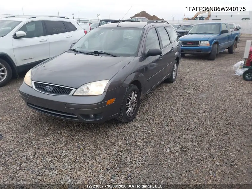 2006 FORD FOCUS VIN 1FAFP36N86W240175 — фото 2