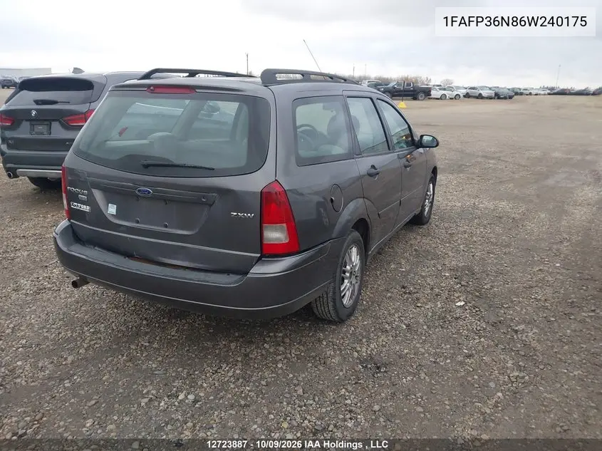 2006 FORD FOCUS VIN 1FAFP36N86W240175 — фото 4