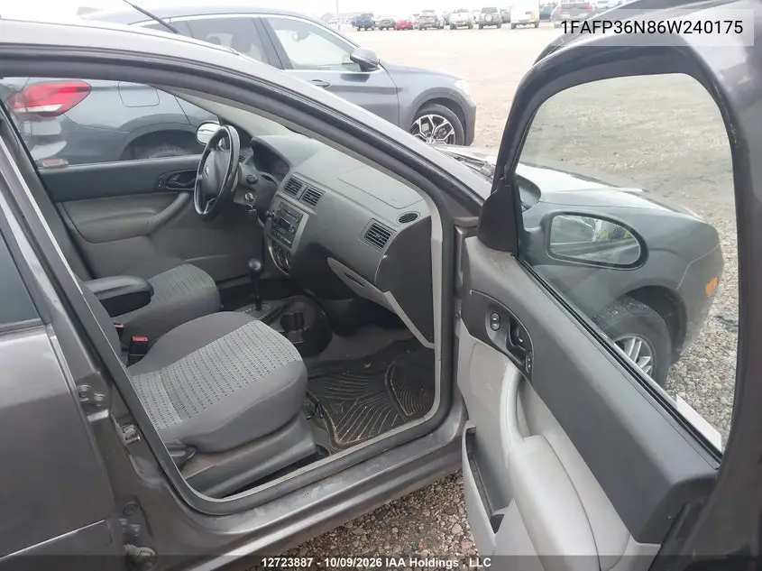 2006 FORD FOCUS VIN 1FAFP36N86W240175 — фото 5