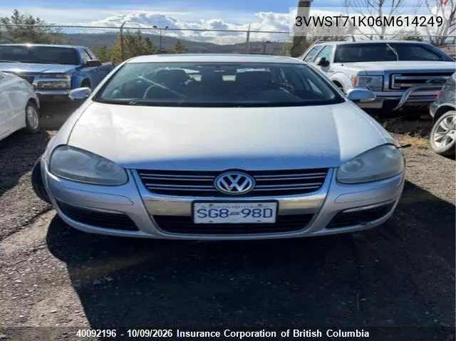 2006 VOLKSWAGEN JETTA VIN 3VWST71K06M614249 — фото 5