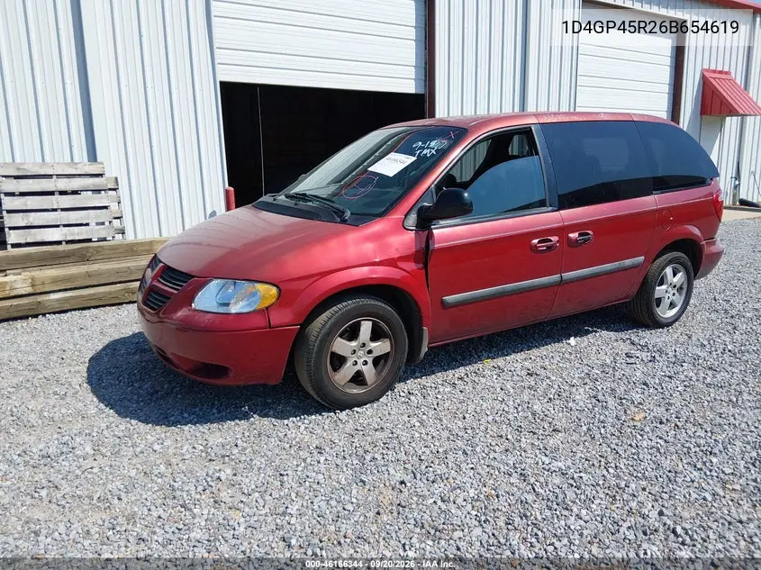 2006 DODGE CARAVAN VIN 1D4GP45R26B654619 — фото 2