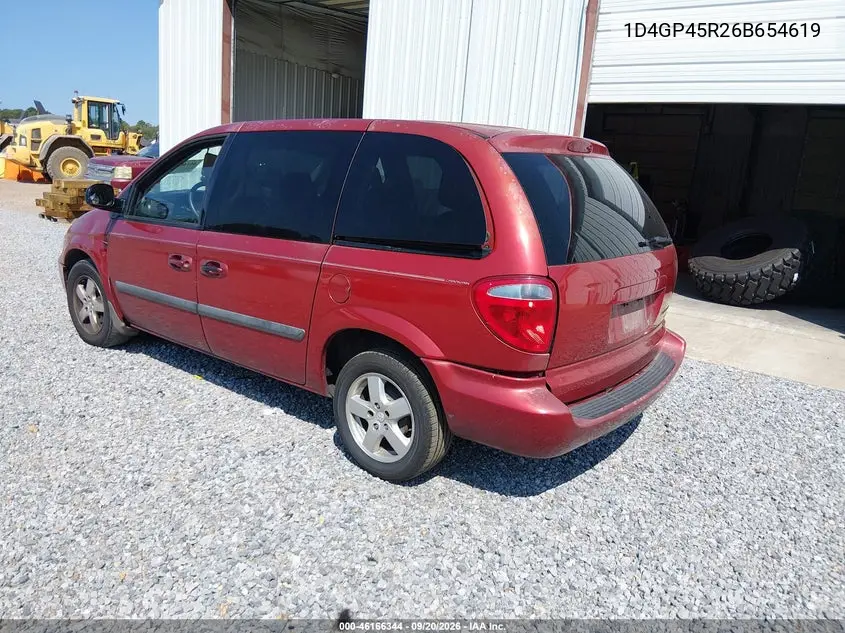 2006 DODGE CARAVAN VIN 1D4GP45R26B654619 — фото 3