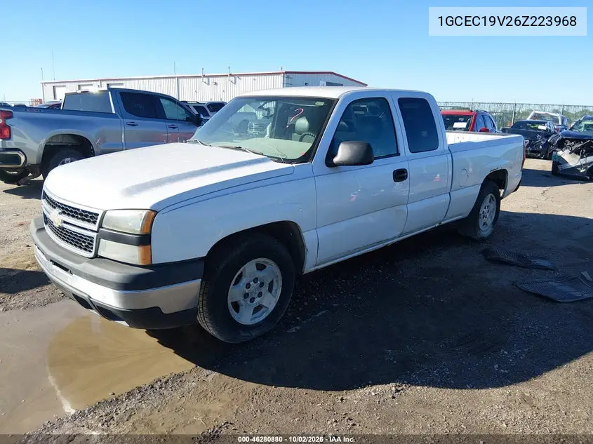 2006 CHEVROLET SILVERADO VIN 1GCEC19V26Z223968 — фото 2