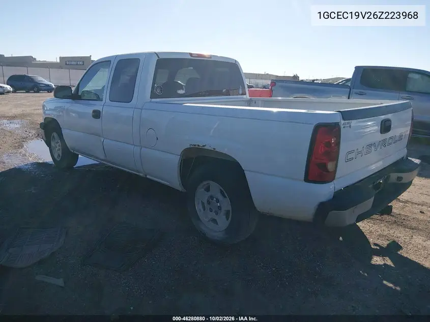 2006 CHEVROLET SILVERADO VIN 1GCEC19V26Z223968 — фото 3