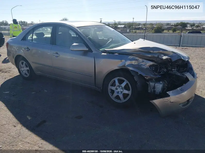 HYUNDAI SONATA 2006, VIN 5NPEU46C96H115047