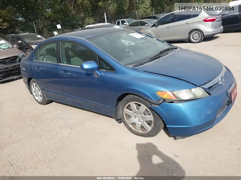 HONDA CIVIC 2006, VIN 1HGFA16546L030854