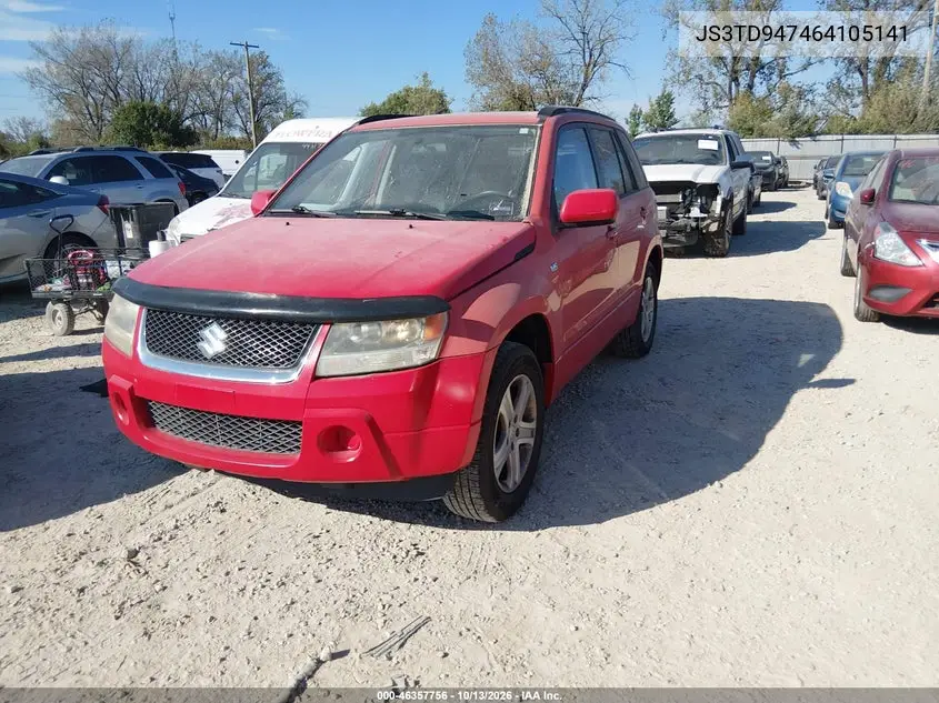 2006 SUZUKI GRAND VITARA VIN JS3TD947464105141 — фото 3