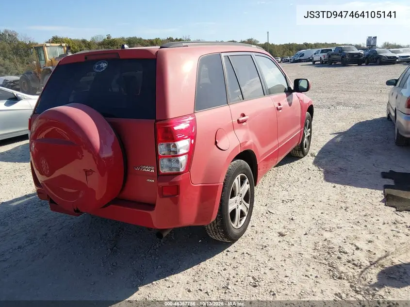 2006 SUZUKI GRAND VITARA VIN JS3TD947464105141 — фото 5